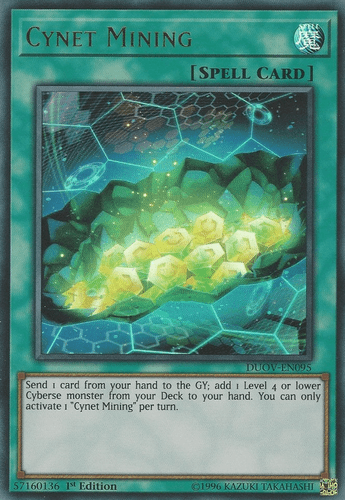 Cynet Mining - DUOV-EN095 Ultra Rare 1st Edition