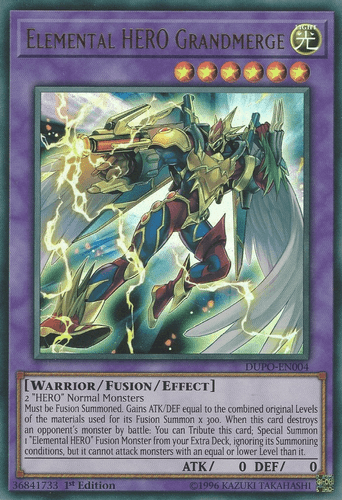 Elemental HERO Grandmerge - DUPO-EN004 Ultra Rare Unlimited