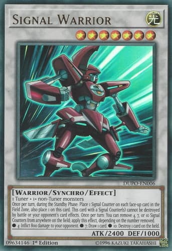 Signal Warrior - DUPO-EN006 Ultra Rare 1st Edition