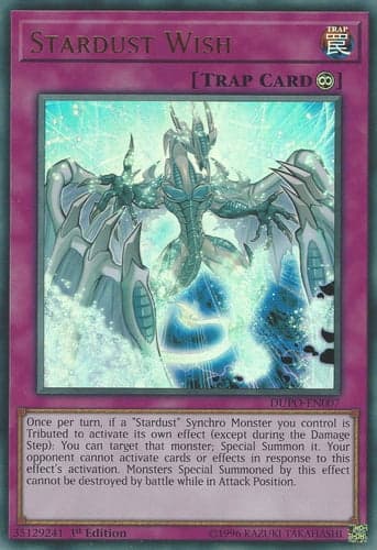 Stardust Wish - DUPO-EN007 Ultra Rare 1st Edition