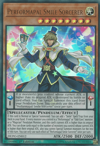 Performapal Smile Sorcerer - DUPO-EN012 Ultra Rare 1st Edition