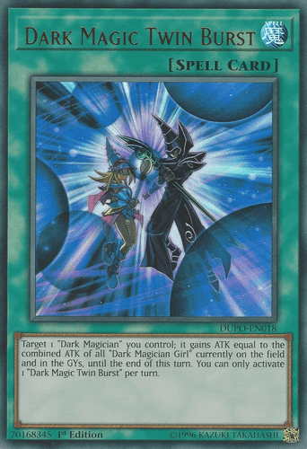 Dark Magic Twin Burst - DUPO-EN018 Ultra Rare Unlimited