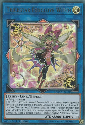 Trickstar Foxglove Witch - DUPO-EN021 Ultra Rare Unlimited