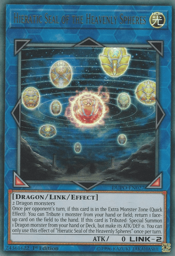 Hieratic Seal of the Heavenly Spheres - DUPO-EN027 Ultra Rare Unlimited