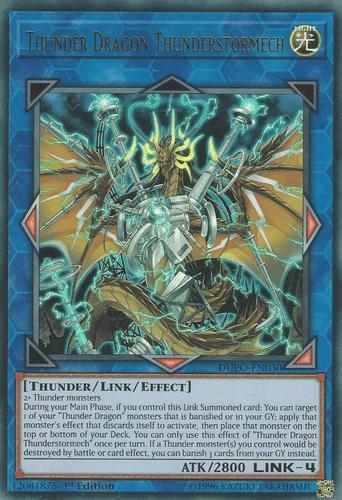 Thunder Dragon Thunderstormech - DUPO-EN030 Ultra Rare Unlimited