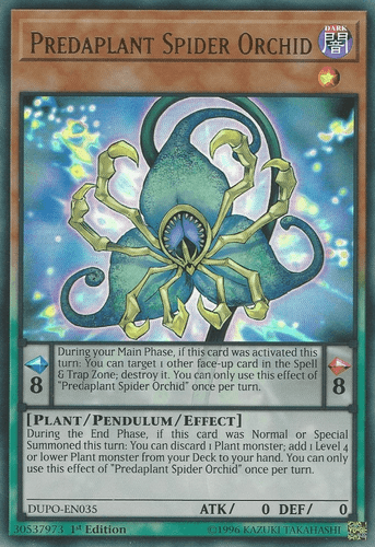 Predaplant Spider Orchid - DUPO-EN035 Ultra Rare 1st Edition