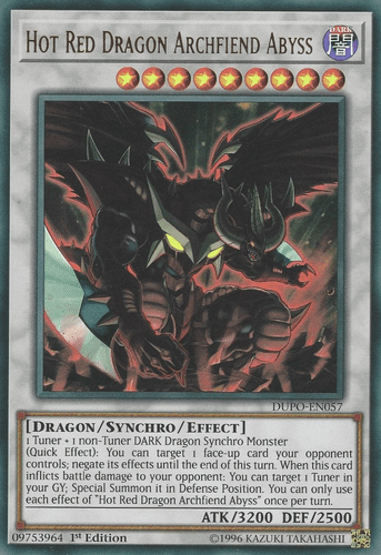 Hot Red Dragon Archfiend Abyss - DUPO-EN057 Ultra Rare 1st Edition