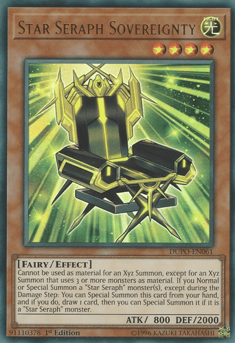 Star Seraph Sovereignty - DUPO-EN061 Ultra Rare Unlimited
