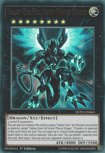 Galaxy-Eyes Full Armor Photon Dragon - DUPO-EN063 Ultra Rare 1st Edition