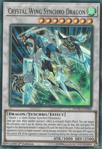 Crystal Wing Synchro Dragon - DUPO-EN068 Ultra Rare Unlimited