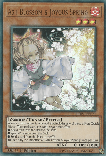 Ash Blossom & Joyous Spring - DUPO-EN077 Ultra Rare Unlimited