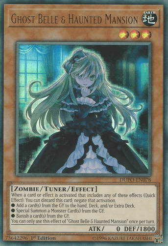 Ghost Belle & Haunted Mansion - DUPO-EN078 Ultra Rare 1st Edition