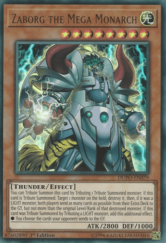 Zaborg the Mega Monarch - DUPO-EN079 Ultra Rare 1st Edition