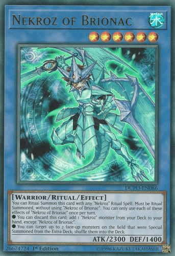 Nekroz of Brionac - DUPO-EN086 Ultra Rare 1st Edition