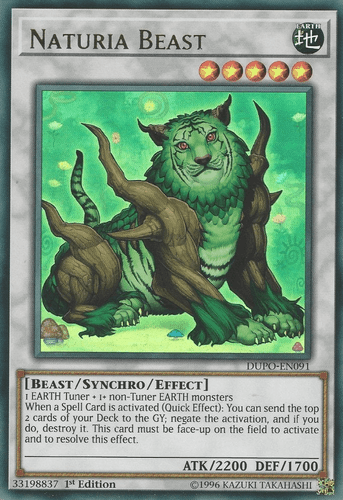 Naturia Beast - DUPO-EN091 Ultra Rare 1st Edition