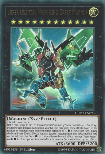 Super Quantal Mech King Great Magnus - DUPO-EN093 Ultra Rare Unlimited