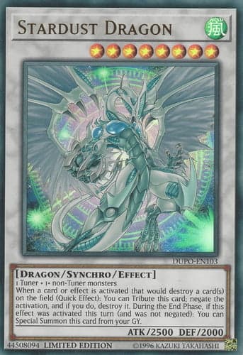 Stardust Dragon - DUPO-EN103 Ultra Rare Limited Edition