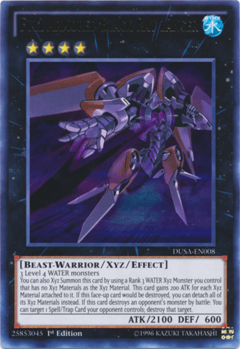 Full Armored Black Ray Lancer - DUSA-EN008 Ultra Rare 1st Edition