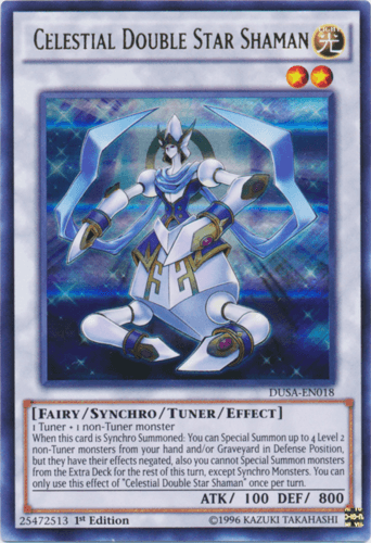 Celestial Double Star Shaman - DUSA-EN018 Ultra Rare 1st Edition