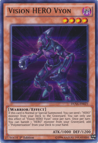 Vision HERO Vyon - DUSA-EN021 Ultra Rare 1st Edition