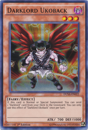 Darklord Ukoback - DUSA-EN022 Ultra Rare 1st Edition