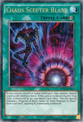 Chaos Scepter Blast - DUSA-EN025 Ultra Rare 1st Edition