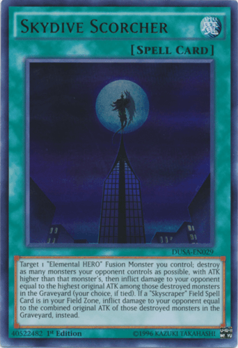 Skydive Scorcher - DUSA-EN029 Ultra Rare 1st Edition