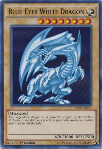 Blue-Eyes White Dragon - DUSA-EN043 Ultra Rare 1st Edition