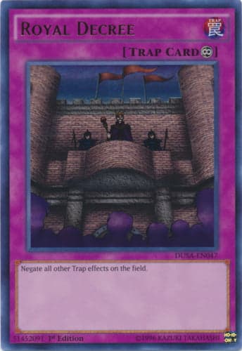 Royal Decree - DUSA-EN047 Ultra Rare 1st Edition