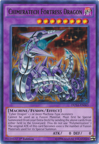 Chimeratech Fortress Dragon - DUSA-EN065 Ultra Rare 1st Edition