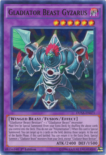 Gladiator Beast Gyzarus - DUSA-EN071 Ultra Rare 1st Edition