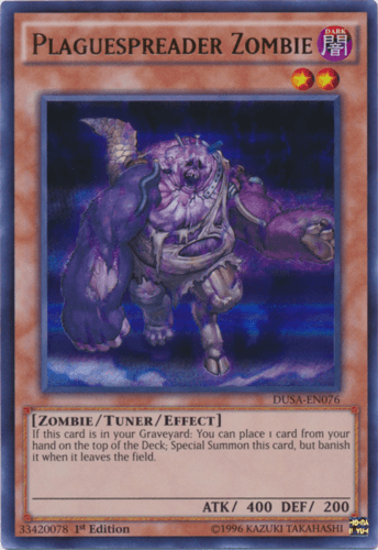 Plaguespreader Zombie - DUSA-EN076 Ultra Rare 1st Edition