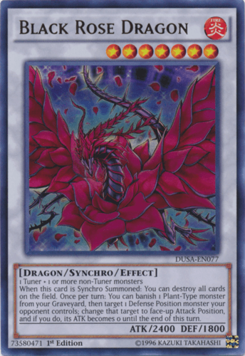 Black Rose Dragon - DUSA-EN077 Ultra Rare 1st Edition