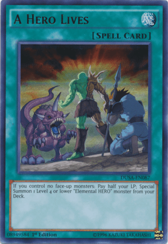 A Hero Lives - DUSA-EN087 Ultra Rare 1st Edition