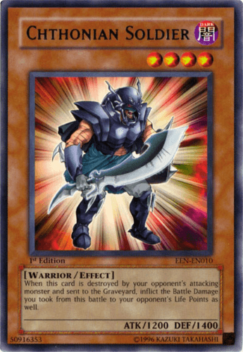 Chthonian Soldier - EEN-EN010 Ultimate Rare 1st Edition