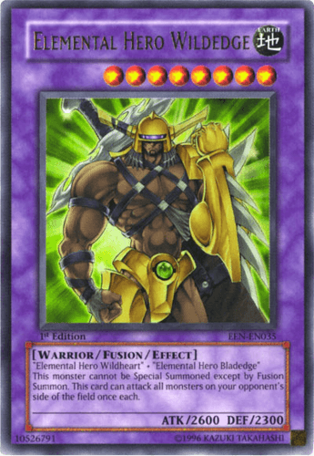 Elemental HERO Wildedge - EEN-EN035 Ultra Rare 1st Edition