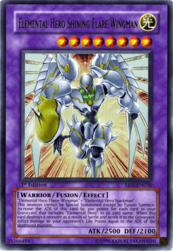 Elemental HERO Shining Flare Wingman - EEN-EN036 Ultra Rare Unlimited