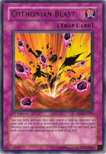 Chthonian Blast - EEN-EN050 Rare 1st Edition