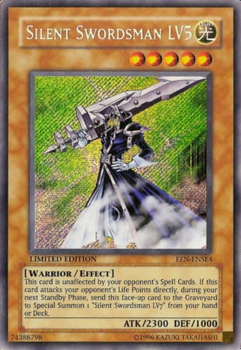 Silent Swordsman LV5 - EEN-ENSE4 Secret Rare Limited Edition