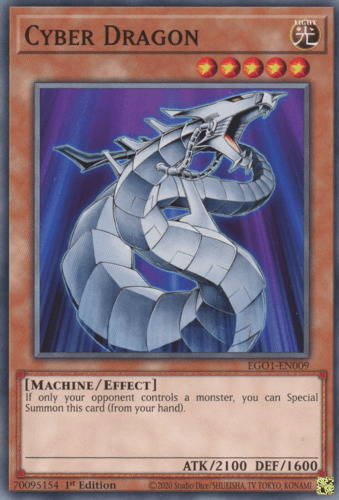 Cyber Dragon - EGO1-EN009 Common 1st Edition