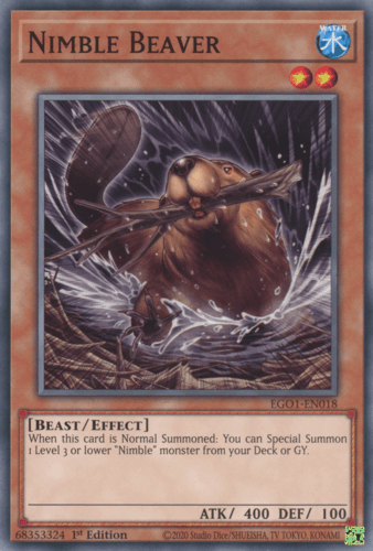 Nimble Beaver - EGO1-EN018 Common 1st Edition