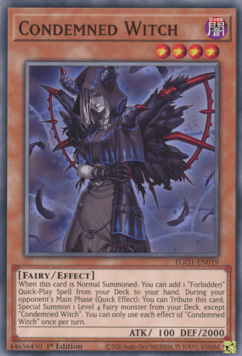 Condemned Witch - EGO1-EN019 Common 1st Edition