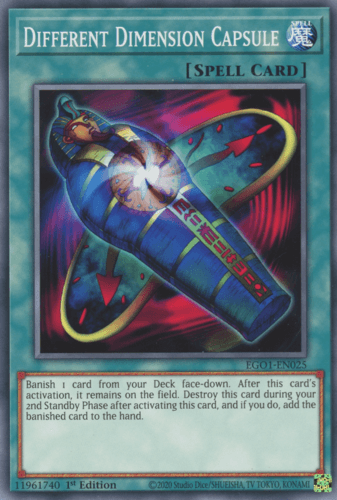 Different Dimension Capsule - EGO1-EN025 Common 1st Edition