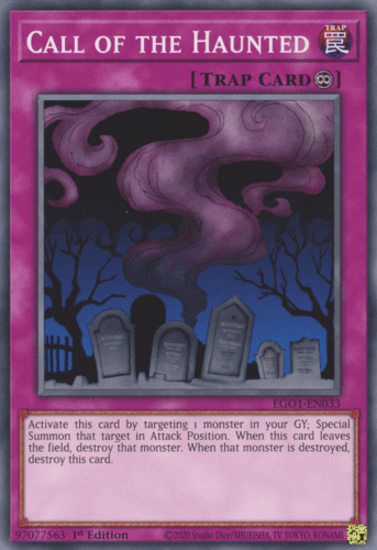 Call of the Haunted - EGO1-EN033 Common 1st Edition
