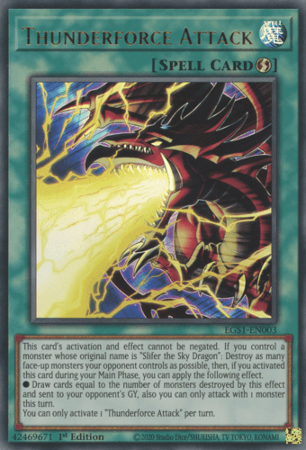 Thunderforce Attack - EGS1-EN003 Ultra Rare 1st Edition