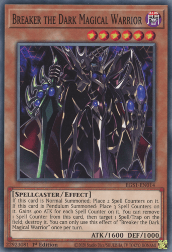 Breaker the Dark Magical Warrior - EGS1-EN014 Common 1st Edition