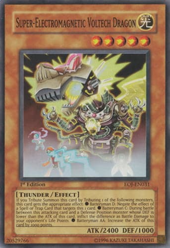Super-Electromagnetic Voltech Dragon - EOJ-EN031 Super Rare 1st Edition