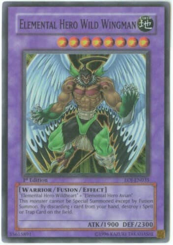 Elemental HERO Wild Wingman - EOJ-EN035 Super Rare Unlimited