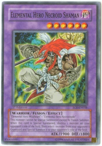 Elemental HERO Necroid Shaman - EOJ-EN036 Common 1st Edition