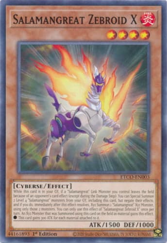 Salamangreat Zebroid X - ETCO-EN003 Common 1st Edition
